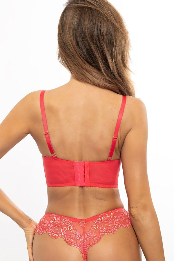 Axami Ungepolsterter Longline-BH Modell V11901 233509 – Koralle – Ansicht 3