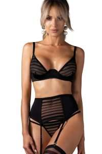 Obsessive 3-teiliges Ouvert-Set Modell Lune Bellis 198046 – Schwarz – Ansicht 1