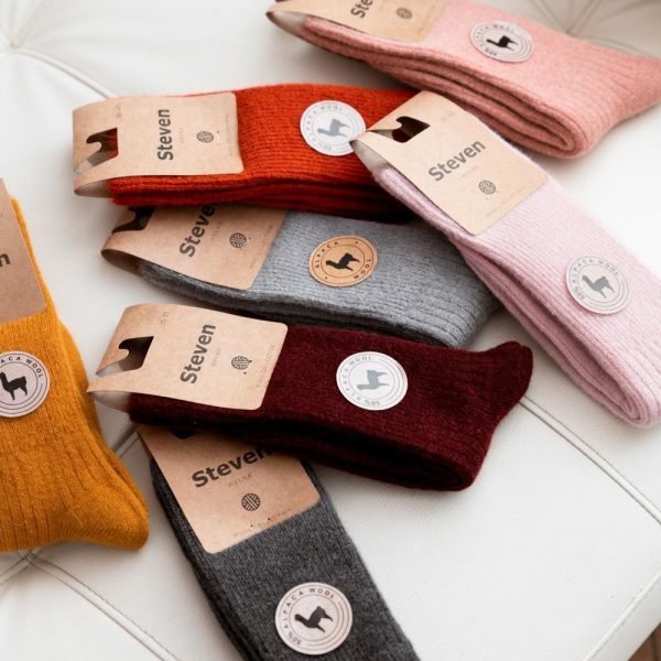 Damensocken 044 mit 50 % Alpakawolle – STEVEN