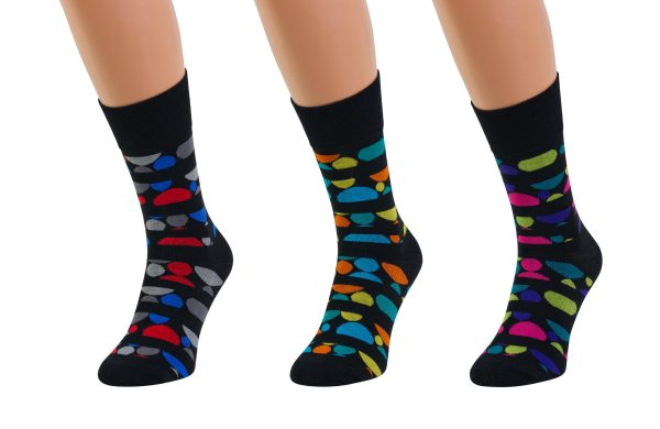 Gemusterte Herren-Bambussocken – REGINA SOCKS – Ansicht 2