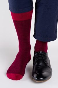 Gemusterte Herren-Bambussocken – REGINA SOCKS – Ansicht 3