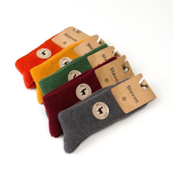 Damensocken 044 mit 50 % Alpakawolle – STEVEN – Ansicht 15