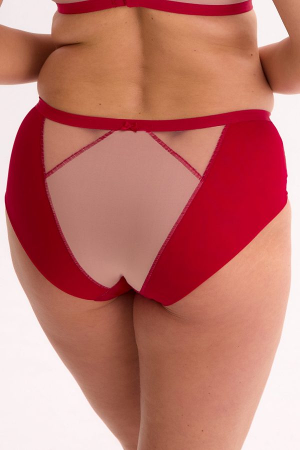 Slip Aina GFP 1273 – Rot/Mokka – GAIA – Ansicht 4