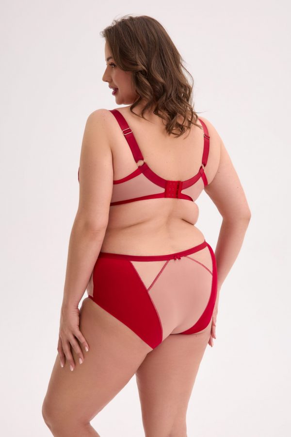 Slip Aina GFP 1273 – Rot/Mokka – GAIA – Ansicht 7