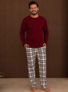 Herren-Pyjama 6006, Langarm – REGINA – Ansicht 3