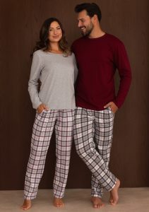 Herren-Pyjama 6006, Langarm – REGINA – Ansicht 4