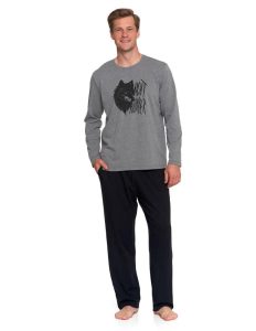 Herren-Pyjama PDM5300 013, Langarm – MORAJ – Ansicht 2