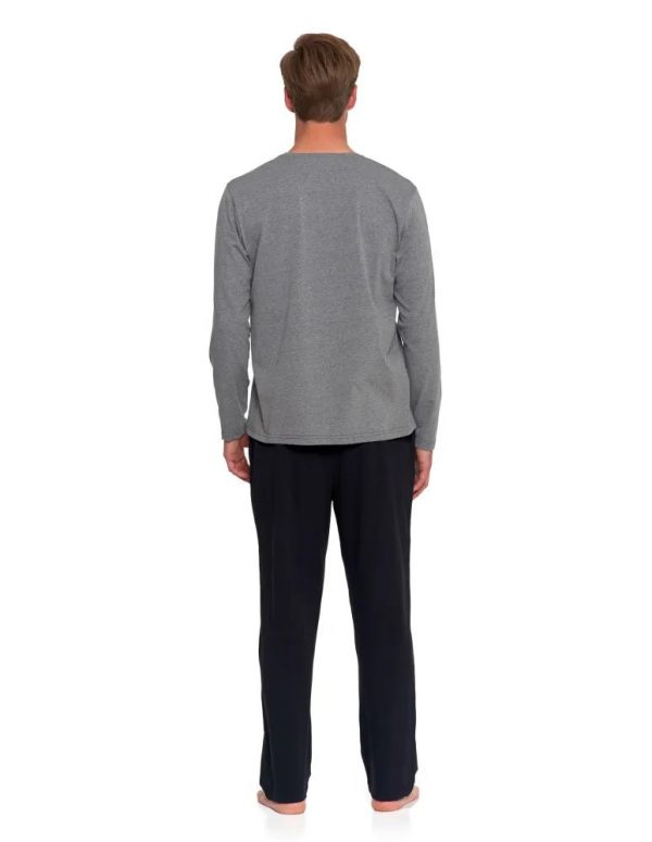 Herren-Pyjama PDM5300 013, Langarm – MORAJ – Ansicht 3