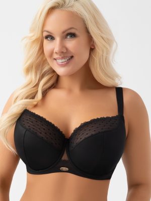 Teilgepolsterter BH Dotti G021 – Schwarz – GORSENIA