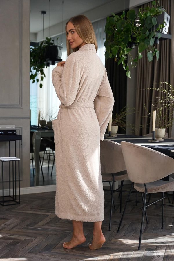 Bademantel 2558 Celeste, lang – L&L – Ansicht 6