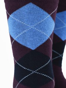 Socken SB182 M 01 – Violett – Muster 02