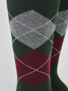 Socken SB182 M 01 – Grün – Muster 03