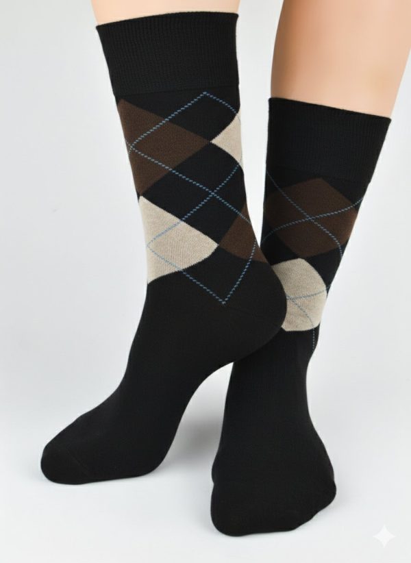 Socken SB182 M 01 – Schwarz – Muster 13