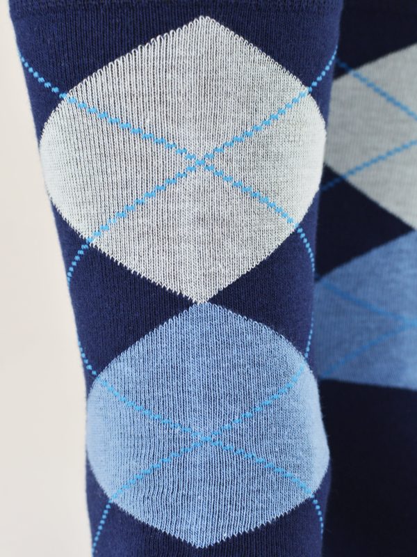 Socken SB182 M 01 – Marineblau – Muster 06