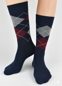 Socken SB182 M 01 – Marineblau – Muster 10